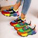 Running Fashion Colorful Casual Sneakers Comfort Lace Up Outdoor Platform Shoes For Women Zapatos De Mujer_vogvips.com