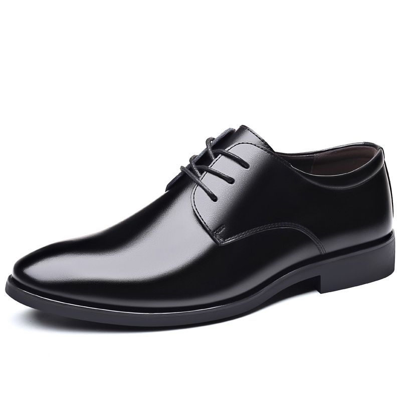 New Comfortable Lightweight Trendy British Style Leather Casual Business Commuting Versatile Men's Shoes_vogvips.com
