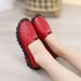 Spring And Autumn Women's Shoes, Ladies' Soft Rubber Sole, Soft Leather, Versatile White Shoes, Mom Shoes, Non-Slip, Fla_vogvips.com