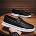 Four Seasons Low-top Business Casual Shoes Workwear Leather Trendy Slip-on Small Quantity Custom_vogvips.com