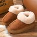 2025 New Thick-Soled Cotton Slippers Winter Fleece-Lined Warm Non-Slip Full-Coverage Outdoor Snow Boots For Women_vogvips.com
