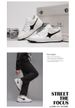 Invisible Inner Height Increase Casual Shoes Men's Little White Shoes Breathable Men's Soft-soled Leather Height Increase Meteor Streamer Board Shoes_vogvips.com
