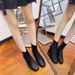 Yanshun~Women's Short 2024 New Spring And Autumn Ankle Martin Boots, French Slim-fit Boots_vogvips.com