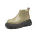 Chimney Boots Women's 2025.1 Autumn/Winter Thick-soled Short Boots With Fleece_vogvips.com