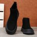 Martin Boots Men's Winter Leather Mid-Calf Boots With Padding For Warmth, Thick Bottom, Heightened, Short Boots, Retro Cotton Boots_vogvips.com