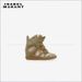Women's Ankle Boots Color Block High Top Flat Ankle Boots For Women With Hidden Heel Lift Velcro Closure Multi-color Casual Shoes_vogvips.com