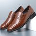 Suitable For All Seasons Men' Genuine Leather Buine Formal Summer Hollow Breathable Caual Soft Sole Non-Slip Large Size Middle-Aged Dad_vogvips.com