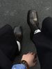 ShoeVault Square Toe Derby Men's Summer Boxing Retro Thick Sole Trendy Brand Wedding Groom Shoes_vogvips.com