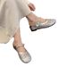 Hidden Wedge Woven Hollow Out Closed Toe Half Slippers For Women Outdoor 2025 Summer New Breathable Thick Sole Sandals_vogvips.com