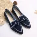 Large Size Women's Flat 2023 Fashionable Fly Woven One Foot Butterfly Bow Casual Breathable Commuting Single Shoes_vogvips.com