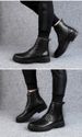 Men's Fur Boots Tooling Shoes Outdoor Martin Boots Mid-top Leather Boots Non-slip Casual Men's Shoes_vogvips.com