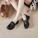 Genuine Loafers For Women, Slip-On Flat Versatile British Style Mom Soft Leather Small Shoes, Comfortable Spring And_vogvips.com