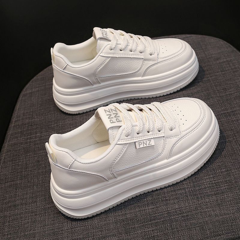 2026 Platform Small White Shoes Women Cake Spring And Autumn Women's Shoes Sports Breathable Students Leisure Soft - Soled High Plate Shoes_vogvips.com