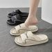 Women's Summer Sandals Non-Slip Bathroom Home Men's EVA Cross-Strap Comfortable Slippers in Factory Wholesale Prices_vogvips.com