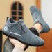 Men's Zipper Chelsea Slip-On Sneakers 2026 Breathable Boots Khaki Skate Shoes Non-Slip Durable Casual Athletic Footwear_vogvips.com