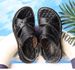 Factory Direct Sale Top Layer Cowhide Thick Massage Sole Men Genuine Leather Summer Men's Sandals Casual Beach Shoes_vogvips.com
