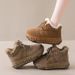 Tire Thick Soled Snow Boots For Women In Winter With Plush Fur Shoes For Women, Warm And Internally Raised Snow Cotton Shoes_vogvips.com
