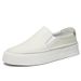 Suitable For All Seasons Men's Spring Summer Slip-On Trendy Shoes Soft Leather Loafers Breathable Black Versatile Thick-Soled Casual Sneakers_vogvips.com