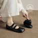 Cameido Women's Mary Jane Shoes With Square Toe Leopard Print Soft Sole And Upper Ballet Style Single Shoes For Spring_vogvips.com