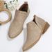 Plus All-Season Solid Color Back Hollow European Size British Style Pointed Toe Chunky Heel Fashion Low-Cut Women's_vogvips.com