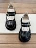 Shell Head Buckle Strap Thick Soled Small Leather For Women 2025 New Autumn Versatile British Casual Single Shoes_vogvips.com