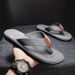 New Trendy Men's Flip Flops With Rubber Soles For Summer Beach Slippers, Oversized Sandals_vogvips.com