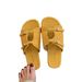 Korean Silver Slippers For Women Summer Outdoor New French Style One-Strap Vacation Beach Flat Sandals_vogvips.com