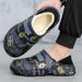 2025 Winter New Stylish Men Slippers Warm Home Slippers Non-Slip Male Cotton Shoes Waterproof Soft EVA Fashion Slippers Big Size_vogvips.com