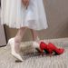 Women's Shoes High Heels Women's Pointed Stilettos Xiuhe Shoes Classic Style Elegant Basics Casual Business Wedding Party Large Size Bridal Shoes_vogvips.com