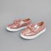 Girls' Round Toe Flat Satin Shoes, Cute Butterfly Sneakers, Sports Casual Slip On Shoes_vogvips.com
