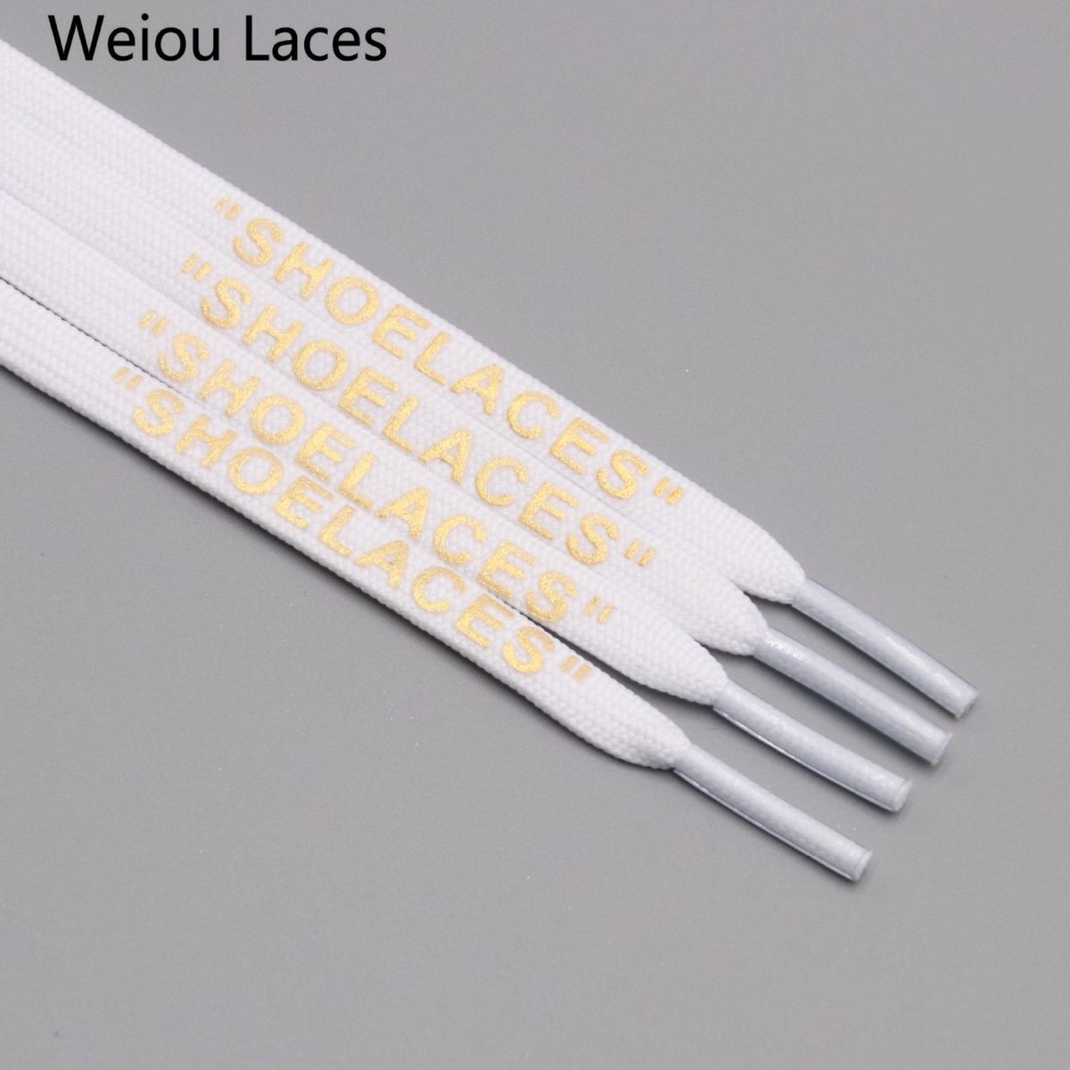 Shoelaces Double Layer Hollow Flat Polyester Shoelaces, Handmade Single Head Screen Printing_vogvips.com