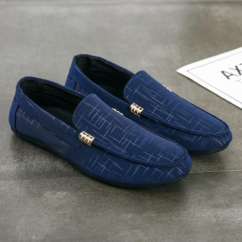 Men’s Shoes Men's Doudou Shoes Korean Men's Casual Shoes Lazy Shoes British Social Guys Low Top Breathable Men's Doudou Shoes_vogvips.com
