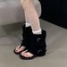 First Encounter Summer 2026 Model Thick Heel Thong Toe Boots Women's Roman Open-Toe Sandals_vogvips.com