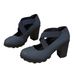 Cross-border Elastic Strap Shoes 2026 Early Spring Foreign Trade Chunky Heel Large Size High-heeled Sandals For Women_vogvips.com