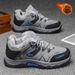 Autumn And Winter Outdoor Men's Shoes, Waterproof, Non-Slip, Wear-Resistant Hiking Shoes, Middle-Aged Men's Warm And Fle_vogvips.com