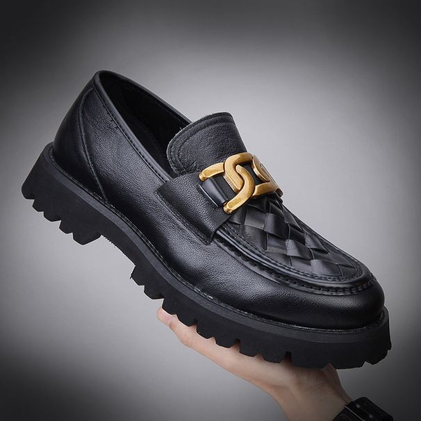 Genuine Leather Casual Slip-On Shoes Men's First Layer Cowhide Loafers Summer Style_vogvips.com