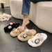 Cartoon Christmas Casual 2023 Autumn Winter Design Cute Plush Slippers For Home And Outdoor Wear_vogvips.com