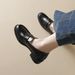 Platform Loafers Women's New Autumn Retro Single Shoes British Style Small Leather Shoes_vogvips.com
