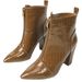 666-25 Short With Pointed Toes, Thick Heels, High Heels. The Zipper At The Back Is Comfortable, Warm, And Elegant For_vogvips.com