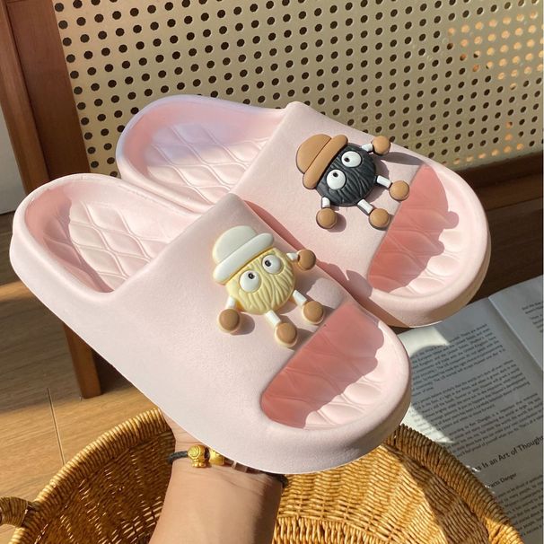 Adorable Cartoon Character Slides For Women - Ultra-Soft Thick Sole Non-Slip Indoor Outdoor Bath Slippers_vogvips.com