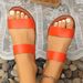 New Solid Color Round Head Wear Casual Large Size Broadband Flip-flops_vogvips.com