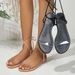 Clear Strappy Beach Resort Casual Flat Sandals For Women_vogvips.com