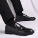 Euro Step 2025 Summer New High-End Loafers Formal Tassel Men's Leather Invisible Height Increase Shoes For Men_vogvips.com