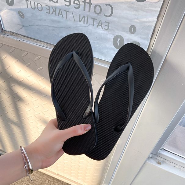 Flip Flops For Women To Wear Outside In Summer, Non Slip For Bathroom Bathing, Beach, Seaside, Couple Ins Trendy Summer Sandals_vogvips.com