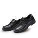 Leather Shoes Men's Shoes Platform Non-slip Casual Lace-up Round Head Shoes_vogvips.com