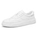 Men's Shoes Thick-soled Wear-resistant And Non-slip Sports Casual White Shoes Board Shoes_vogvips.com