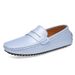 New leather bean shoes men's leisure driving shoes soft sole fashion set feet with lazy shoes_vogvips.com