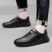 Height-increasing Men's Shoes Men's Casual Leather Shoes Genuine Leather One-pedal Sports Shoes Men's Warm And Fleece Board Shoes_vogvips.com