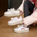 Fleece Board Shoes Female Student Sports Platform Thermal Casual Shoes_vogvips.com