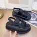Women's Thick-soled Platform For Summer 2025, New European Style With Velcro Straps, Comfortable Beach Sandals_vogvips.com